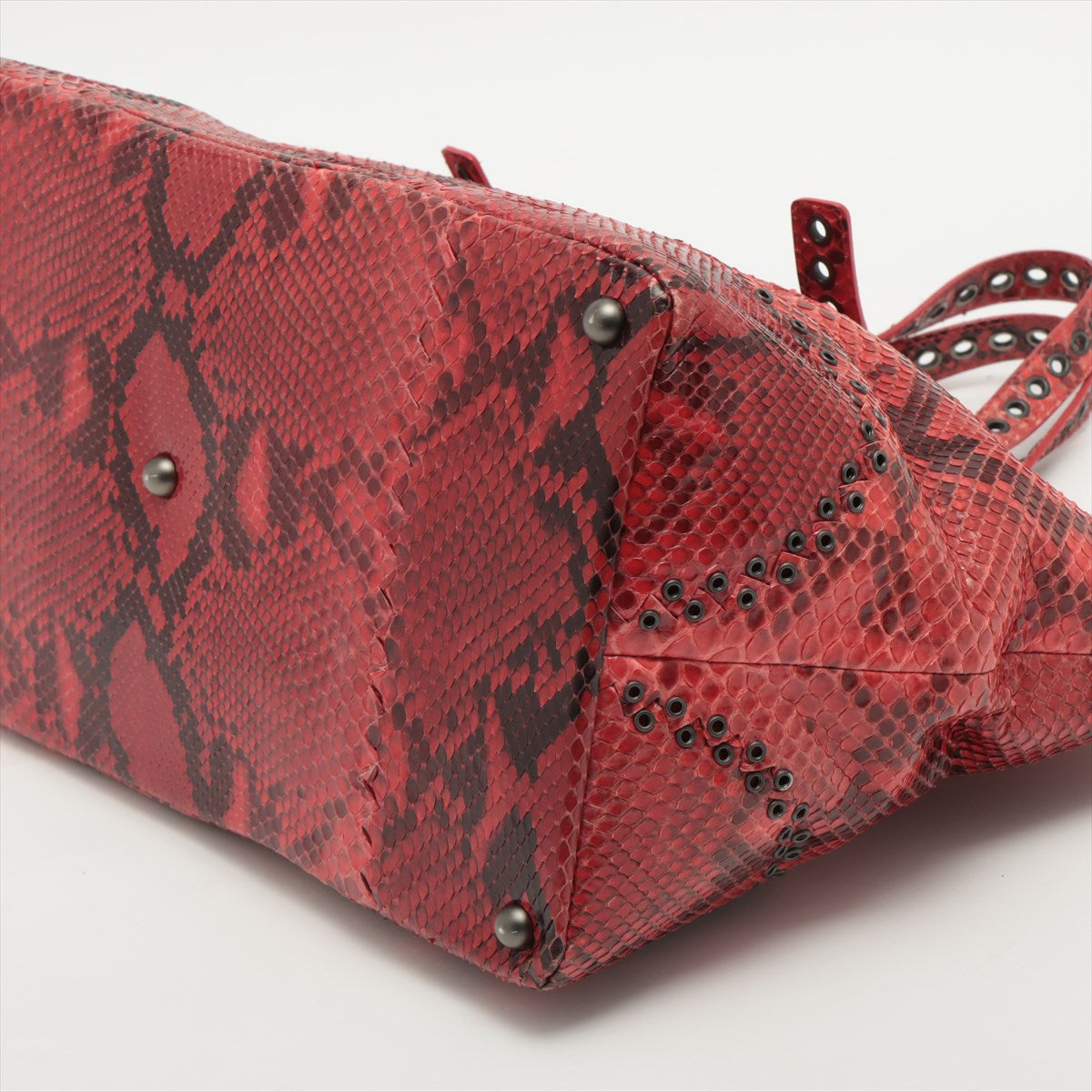 Bottega Veneta Pyson Tote Bag Red Mirrored