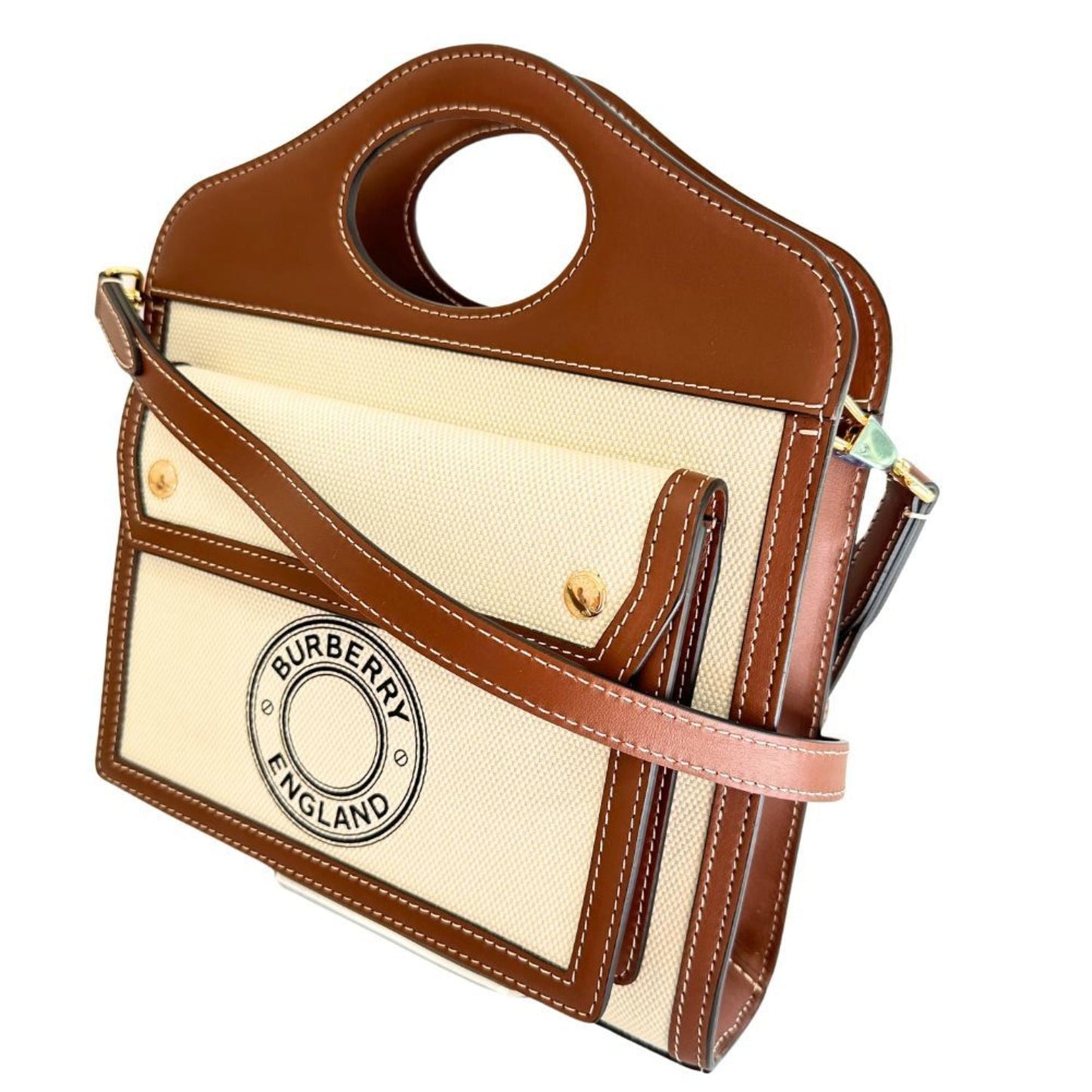 Burberry Canvas Leather Handbag ()