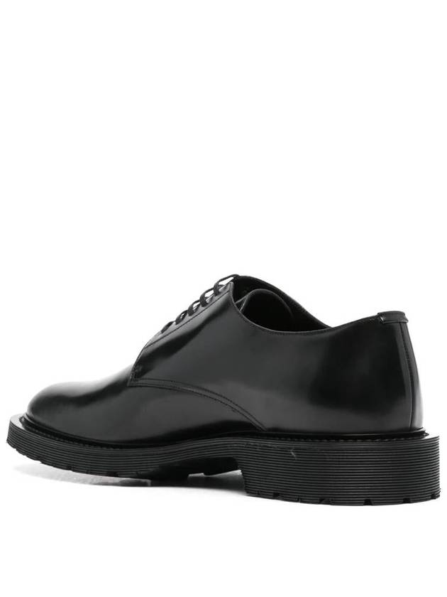 Saint Laurent Army Lace Up Calfskin Derby Black