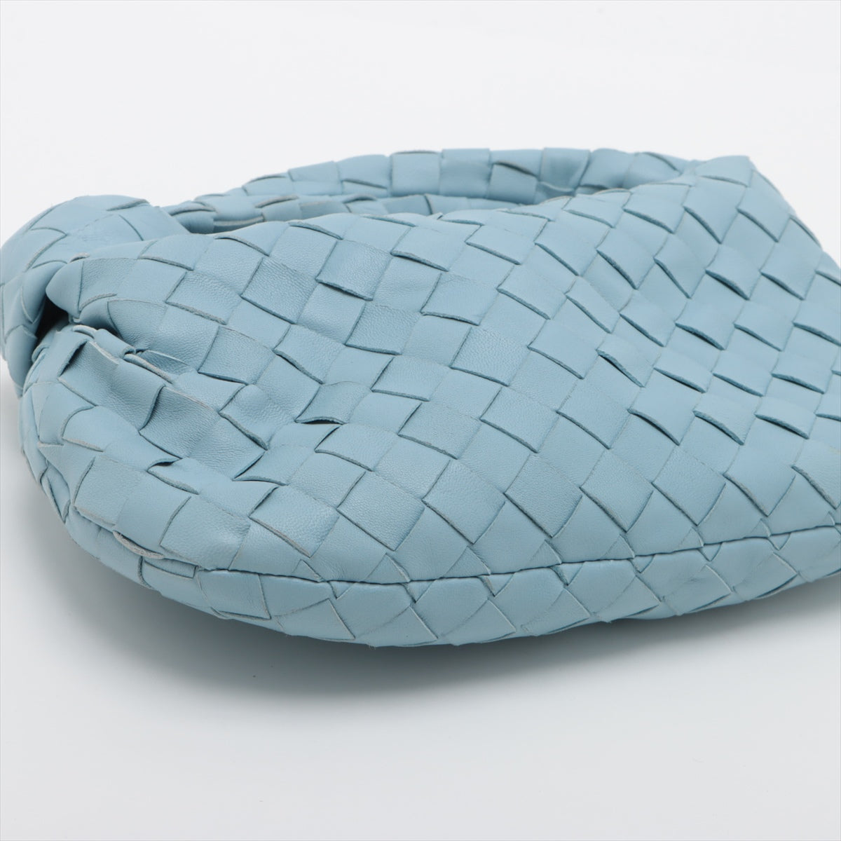 Bottega Veneta 【Points 5 times! 3/4 20h~】 【 Secondary】 Mini The Jodie Interlude Patent Leather Handbag Light Blue