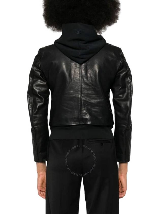 Balenciaga layered detail leather jacket 783831TOS08