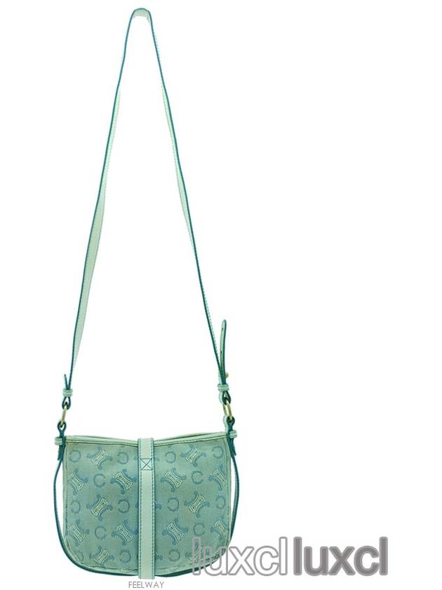 CELINE Blason vintage canvas mini cross bag
