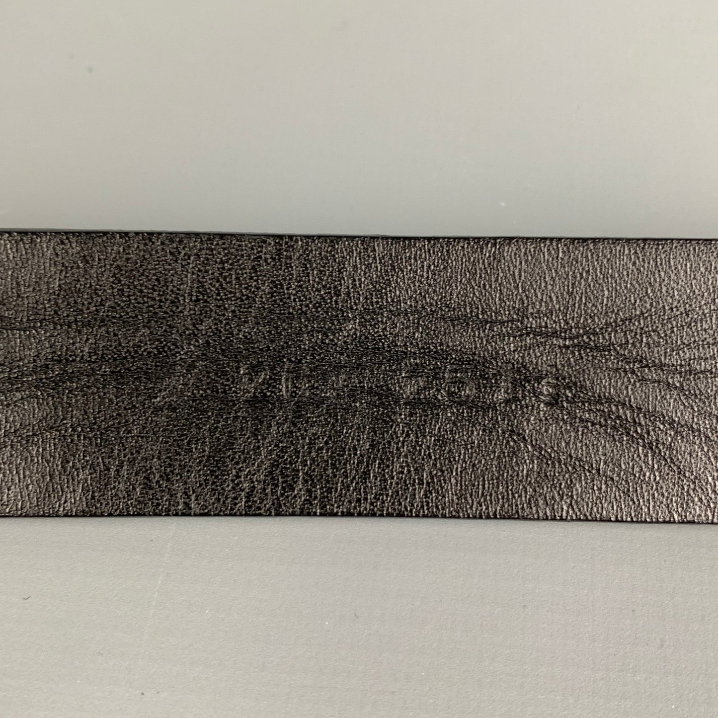 PRADA Size 33 Black Leather Belt