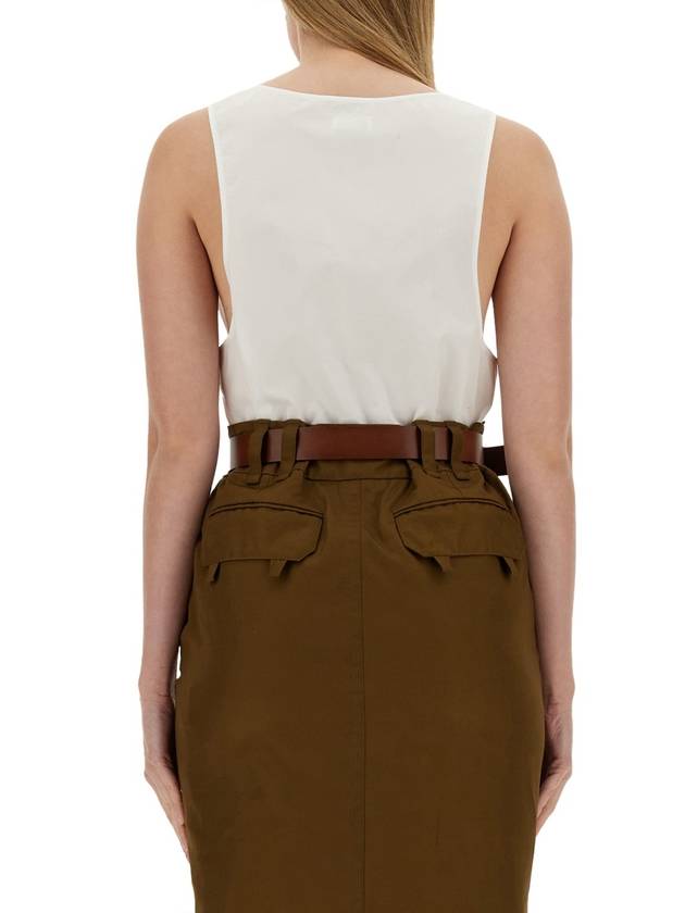Saint Laurent Semi See-through Henry Tank Top 790074Y227W