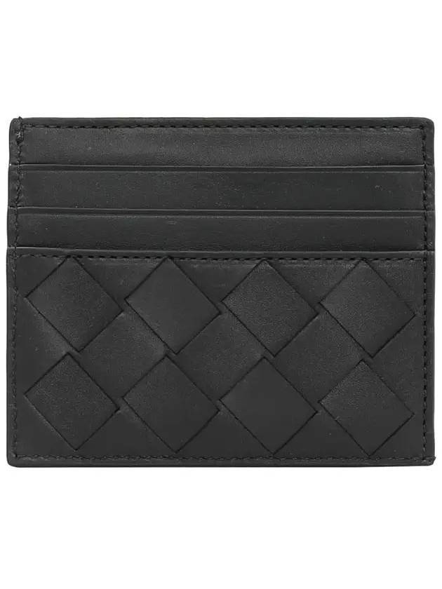 Bottega Veneta Intrecciato Leather Card Wallet Black