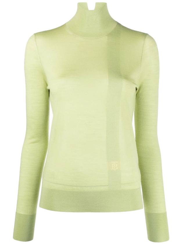 Burberry logo-embroidered knit turtleneck