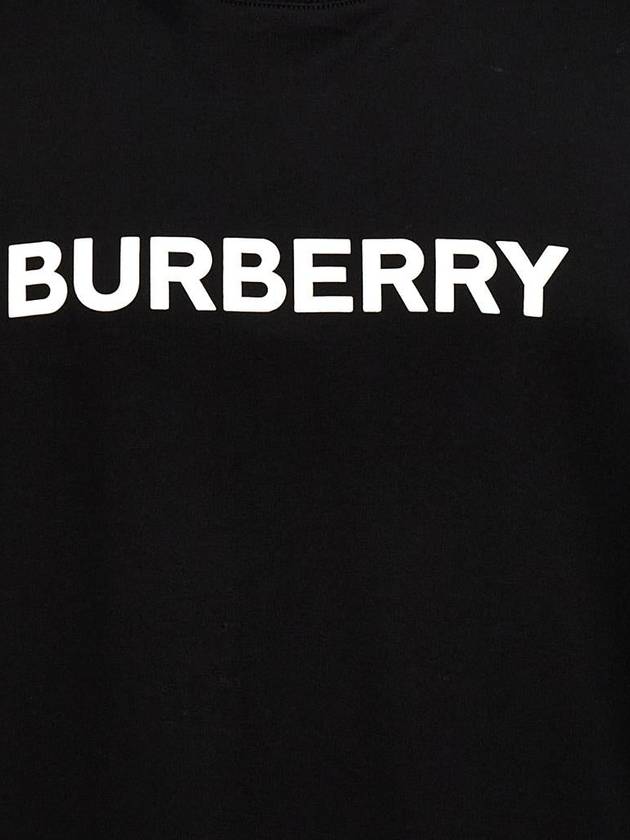 Burberry Logo Print Cotton Short Sleeve T-Shirt Black