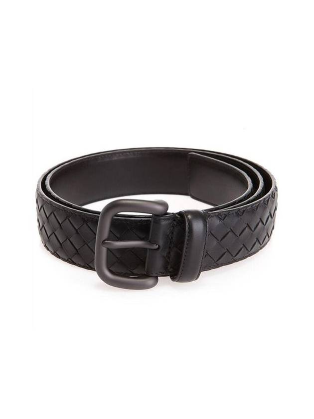 Bottega Veneta Intrecciato Leather Belt Espresso