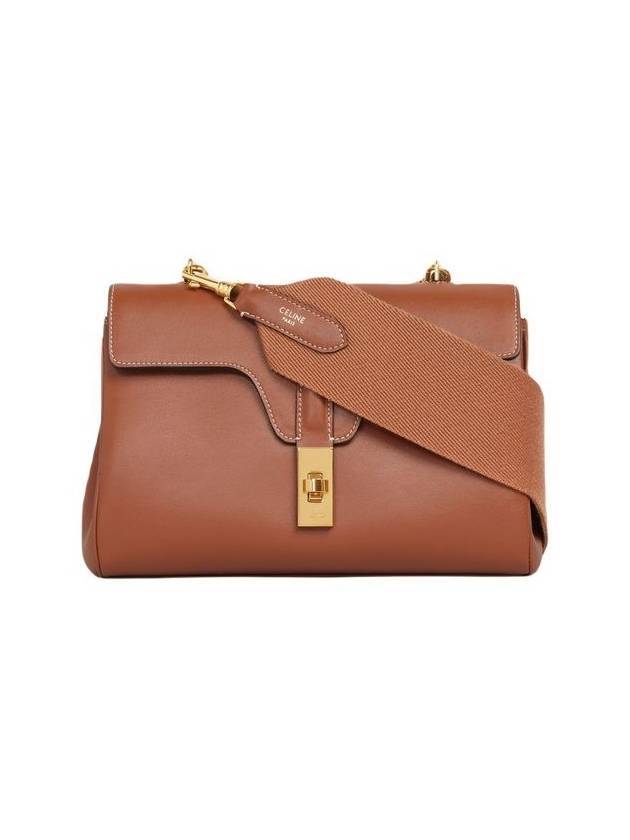 CELINE Teen Soft 16 Smooth Calfskin Cross Bag Tan