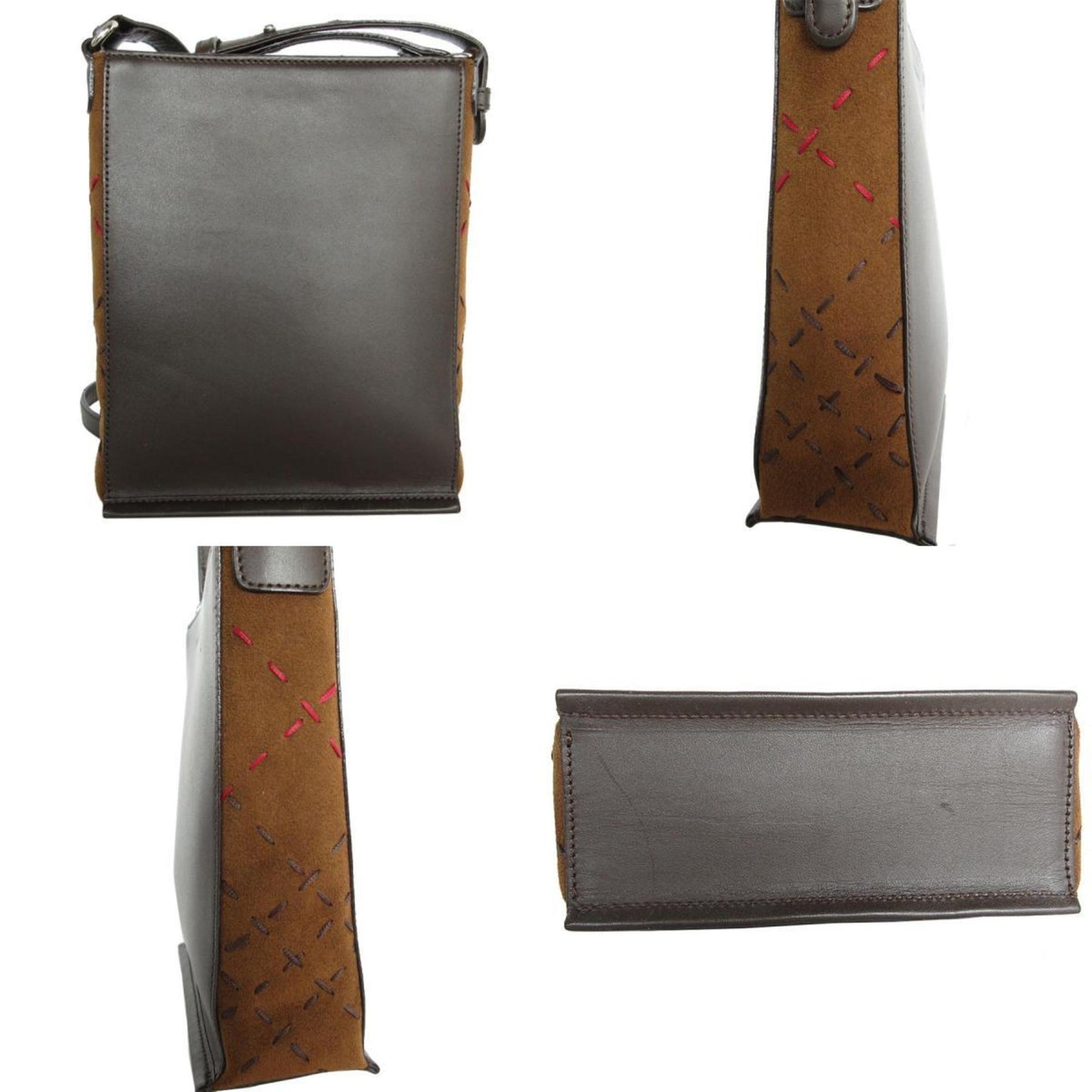Burberry Leather Suede Shoulder Bag ()