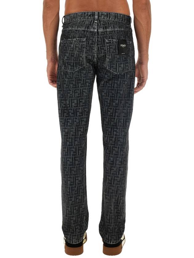 Fendi FF Denim Jeans Grey