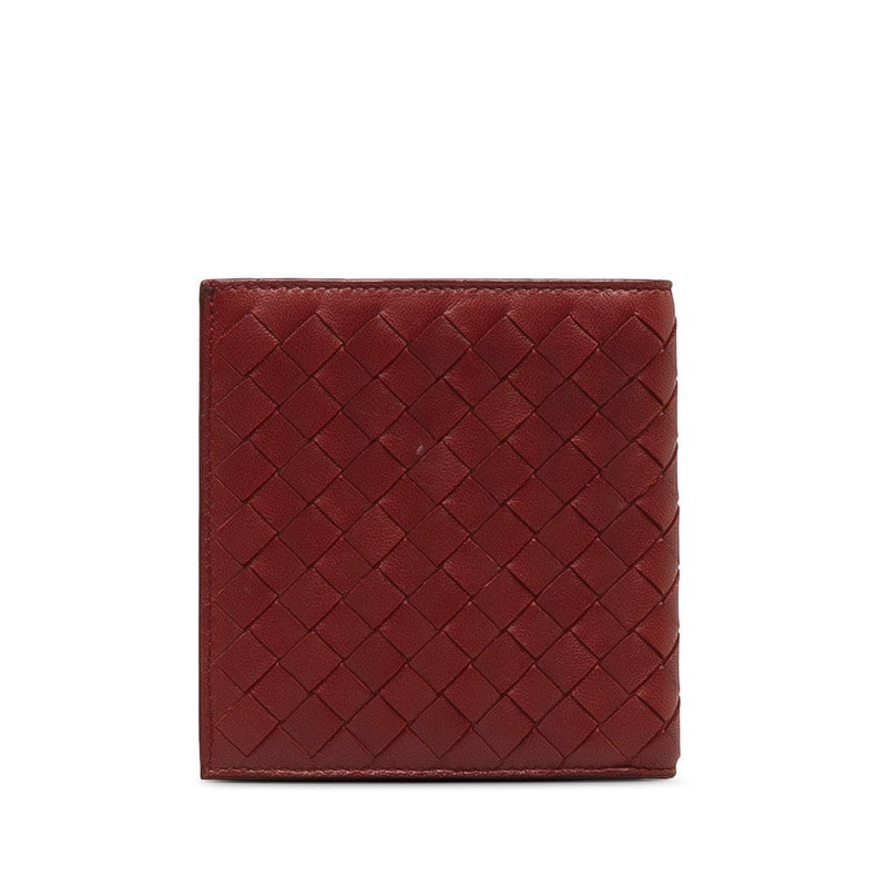 Bottega Veneta Intrecciato Wallet in Calf Rouge