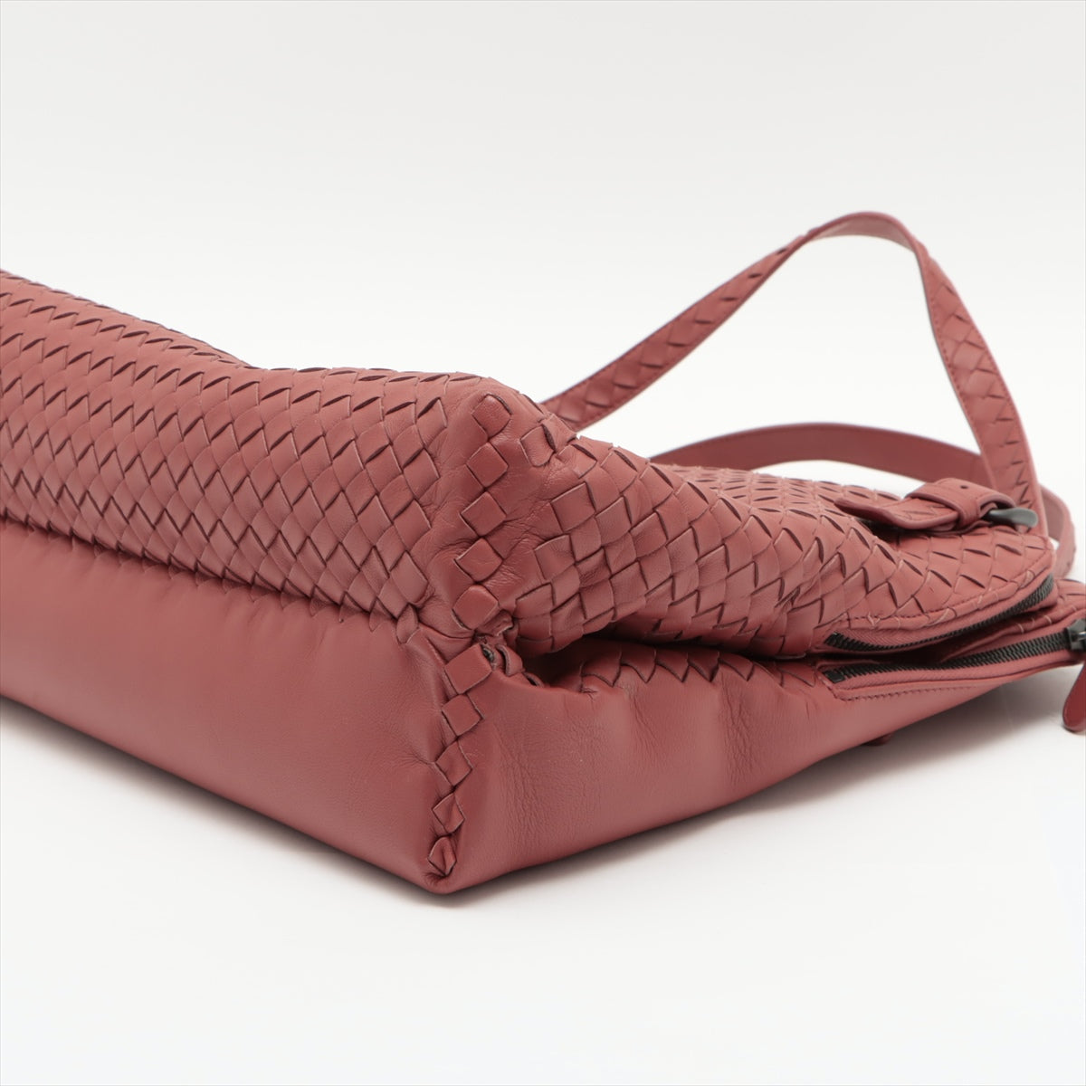 Bottega Veneta Intrecciato Leather Tote Bag Pink
