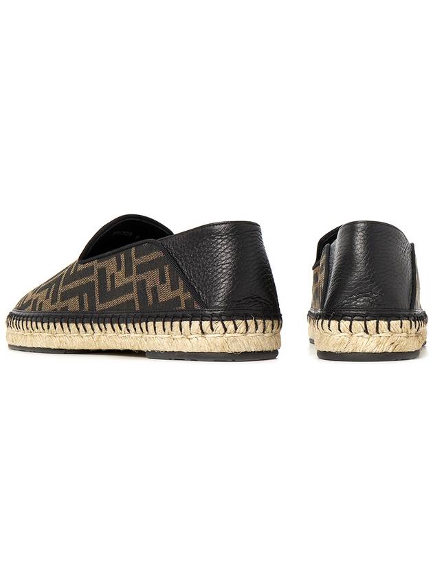 Fendi FF Logo Fabric Espadrilles Brown