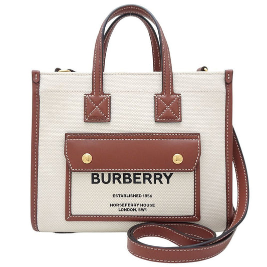 Burberry Canvas Leather Shoulder Bag ()