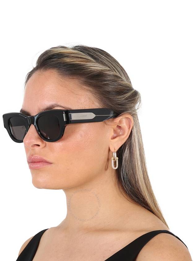 Saint Laurent Saint Laurent Grey Square Ladies Sunglasses SL 573 001 49