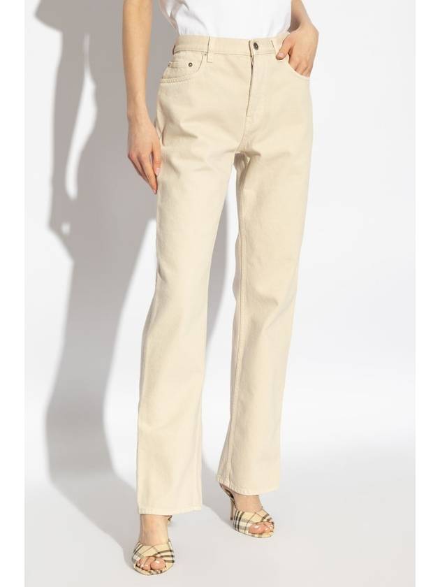 Burberry Burberry ‘Straight’ Jeans, Women's, Cream