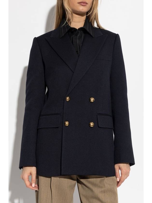 Burberry Burberry Double-breasted Blazer, Women's, Navy Blue