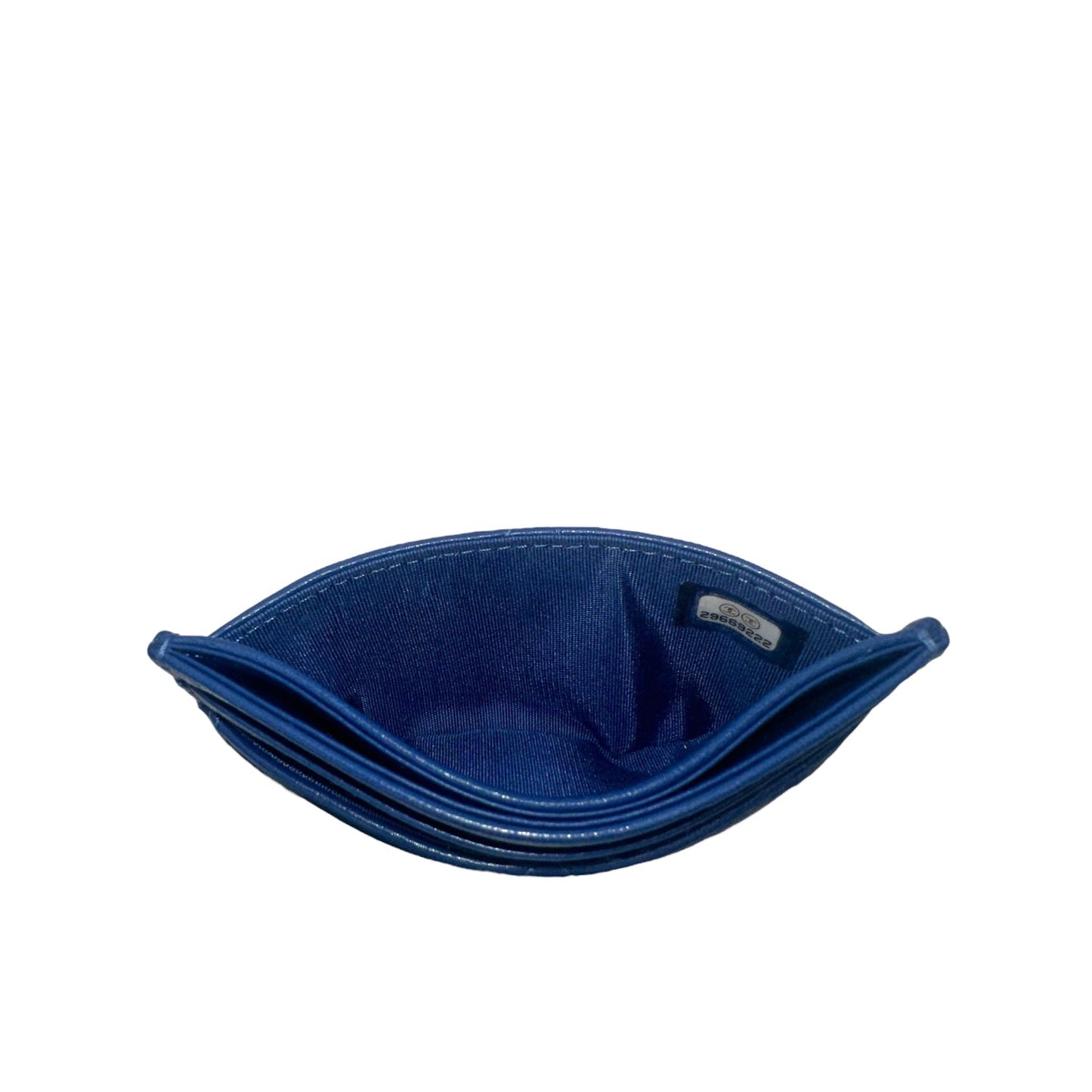 Chanel bag 19 Quilted Goatskin Card Holder Dark Blue
