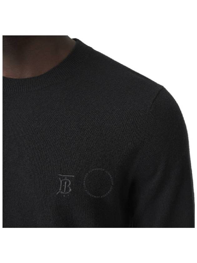 Burberry Monogram Cashmere Knit Top Black