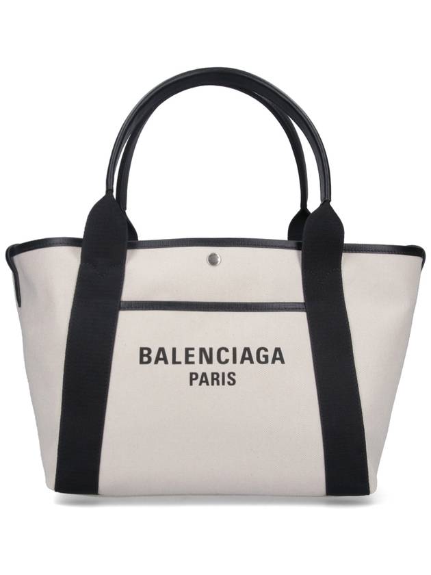 Balenciaga Women s Biarritz Medium Tote Bag Beige Black