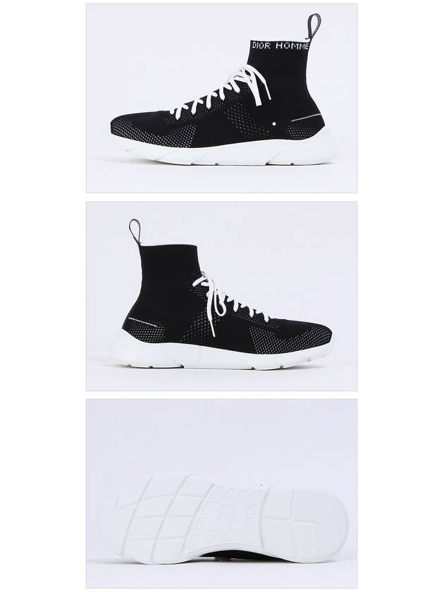 B21 Socks Knit High Top Sneakers Black Dior