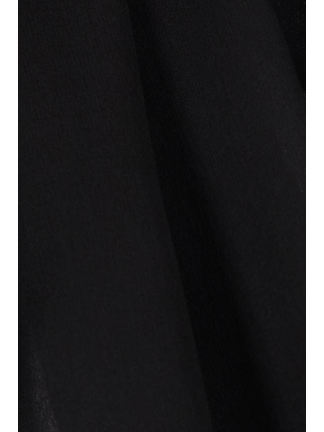 Saint Laurent Silk Muslin Crepe Blouse Black