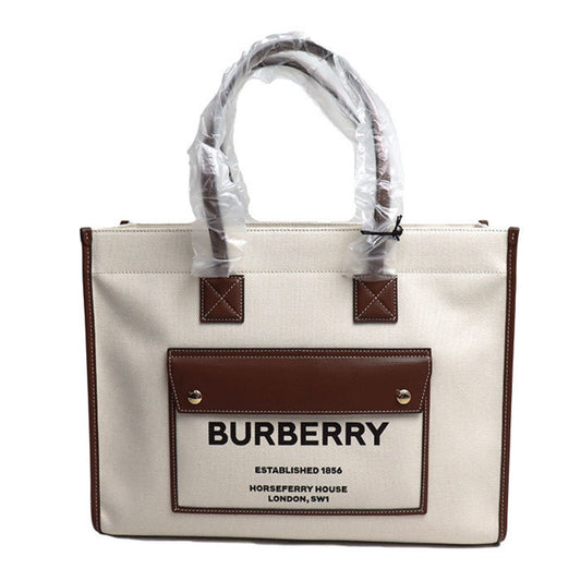 Burberry Canvas Leather Tote Bag ()