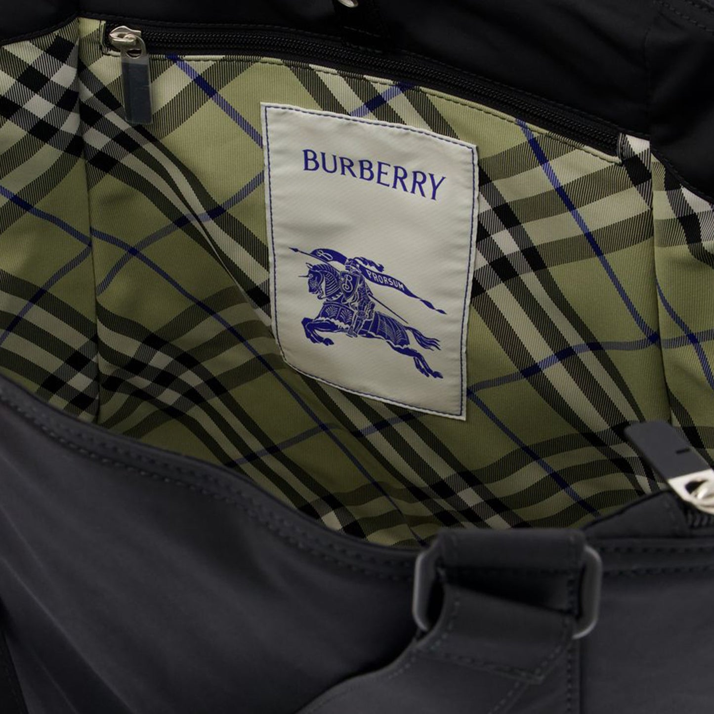 Shield Shopper Bag - Burberry - Nylon - Black