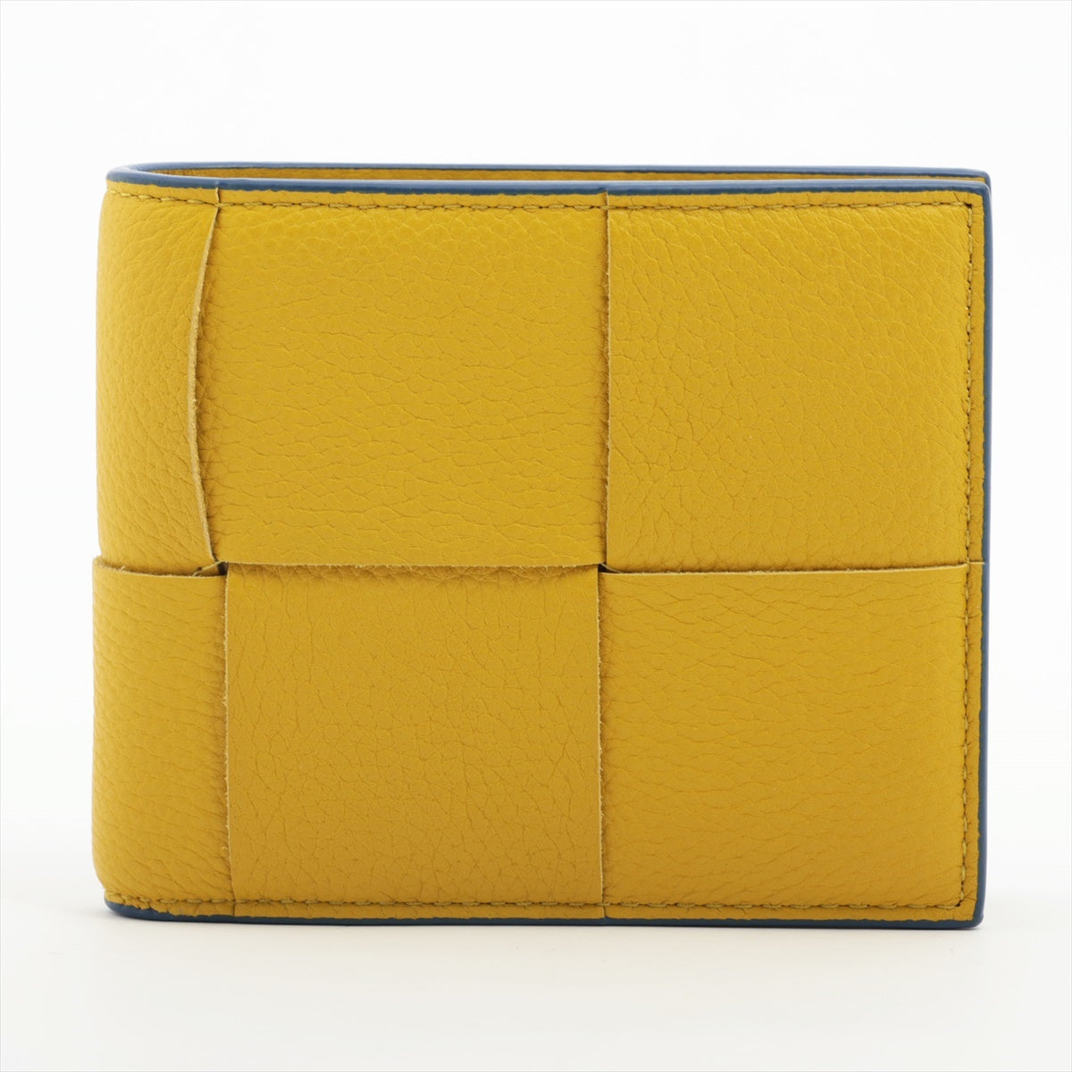 Bottega Veneta Maxine Introduction Leather Compact Wallet Yellow