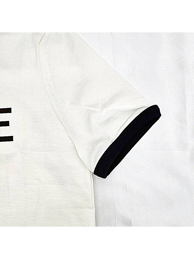 CELINE Paris T-Shirt in Cotton Jersey Black White