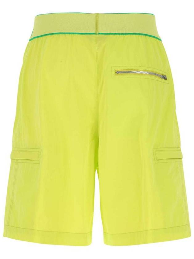 Bottega Veneta Cargo Bermuda Shorts Lime