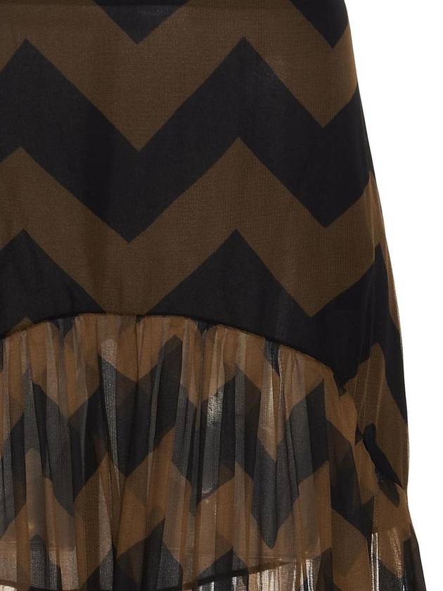 Saint Laurent SS skirt lunga chevron 723489Y3G161107