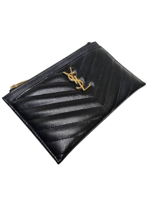 Saint Laurent 584872 Monogram Black Small Bill Pouch