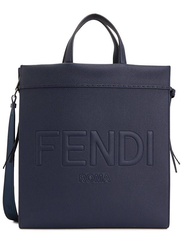Fendi Go To Shopper Medium Tote Back Navy