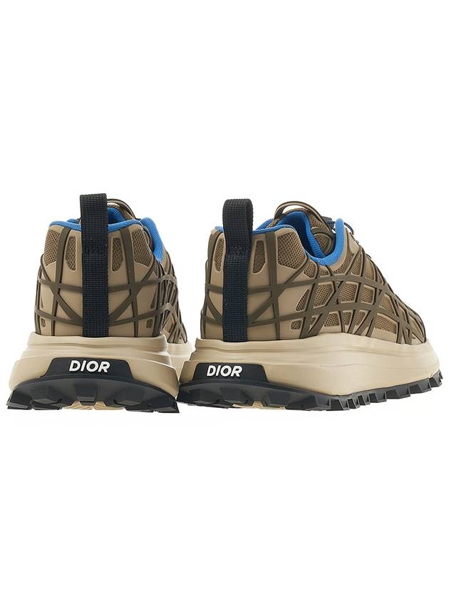 B31 Runner Technical Mesh Rubber Warped Low Top Sneakers Brown Dior