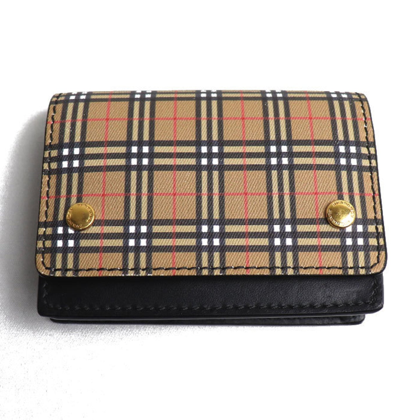 Burberry Coated Canvas Leather Card Case ()