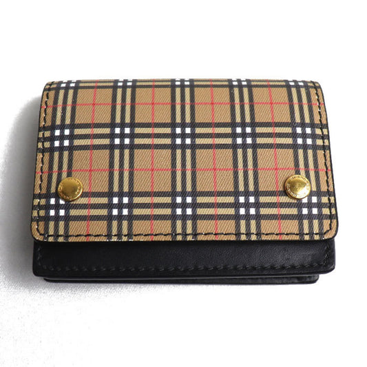 Burberry Coated Canvas Leather Card Case ()