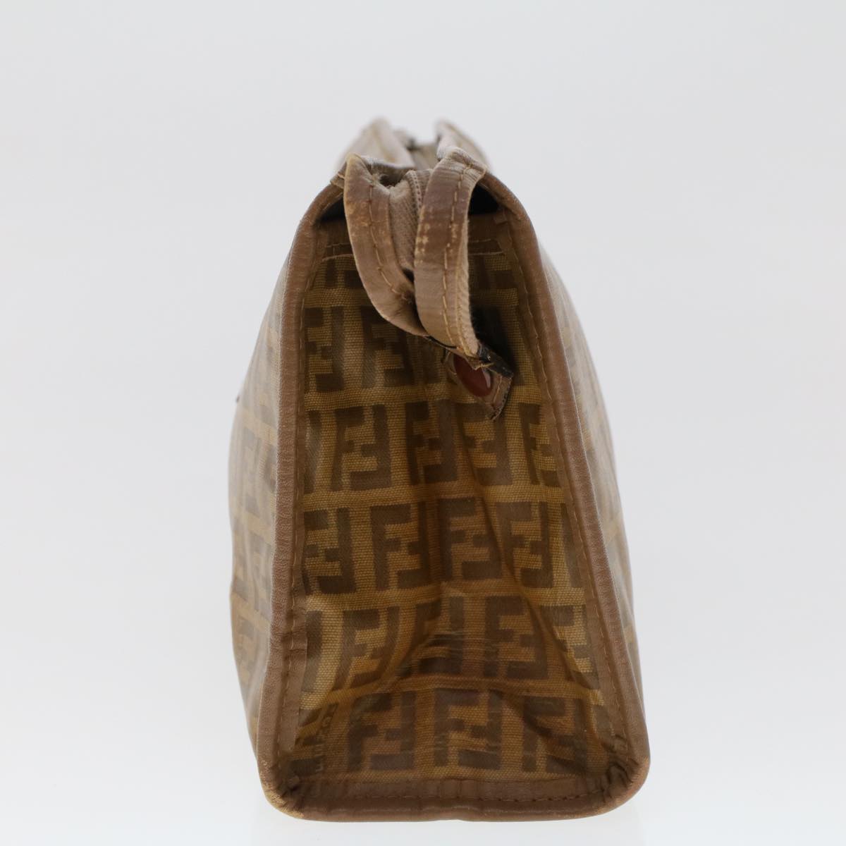 FENDI Zucchino Canvas Clutch Bag Brown ep1106
