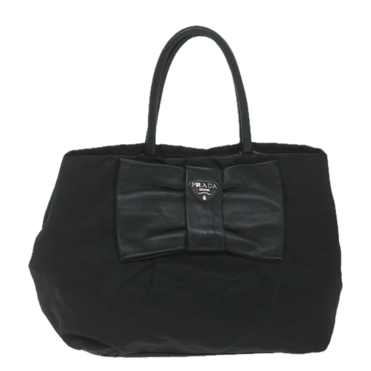 PRADA Hand Bag Nylon Black ep2578