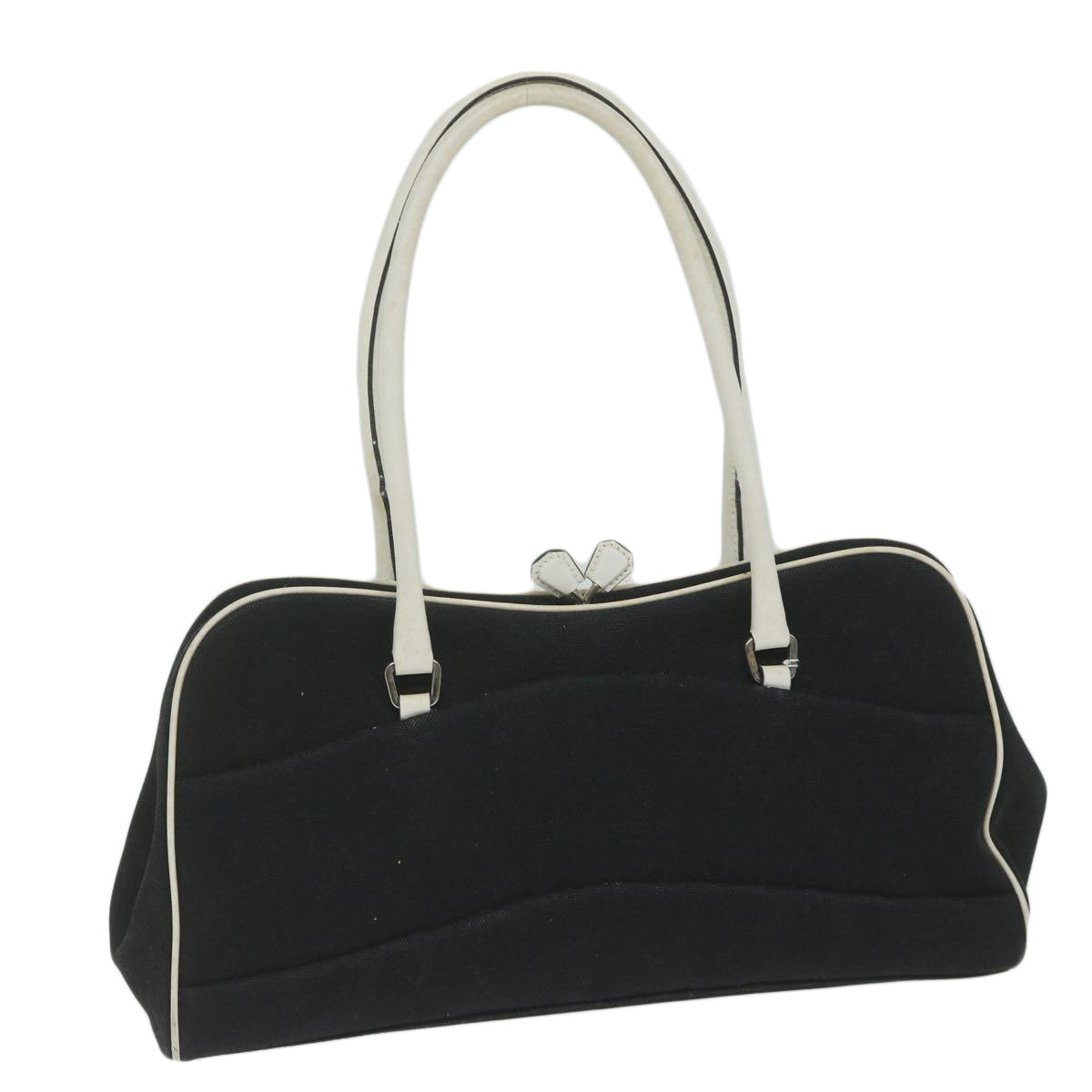 PRADA Shoulder Bag Canvas Black ep2583