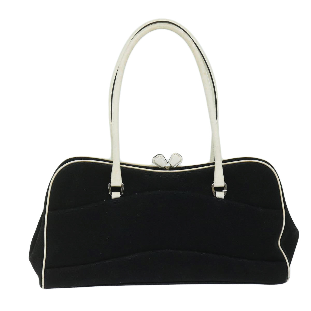 PRADA Shoulder Bag Canvas Black ep2583
