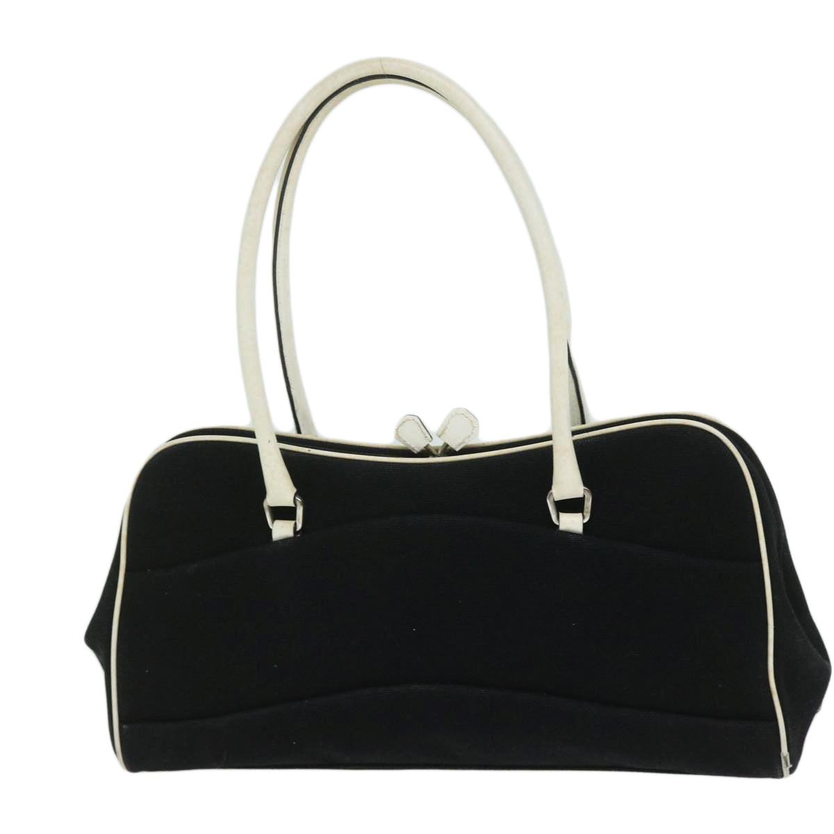 PRADA Shoulder Bag Canvas Black ep2583