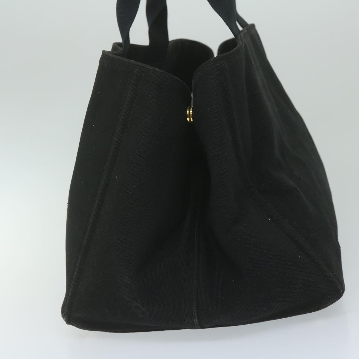 PRADA Canapa GM Hand Bag Canvas Black ep2612