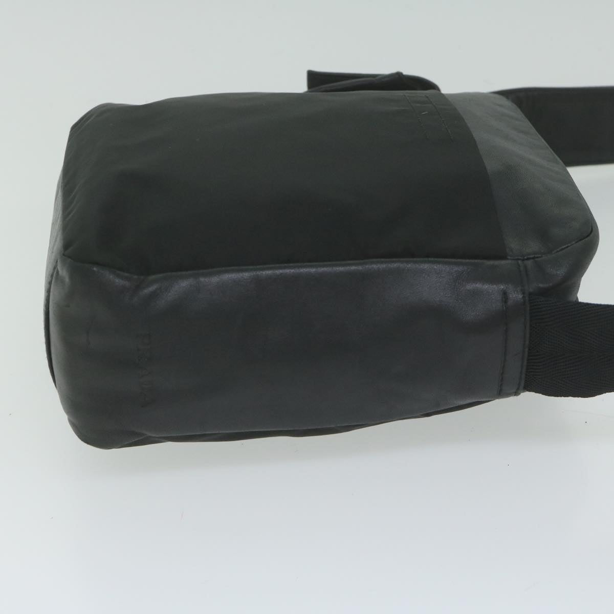 PRADA Shoulder Bag Leather nylon Black ep2668