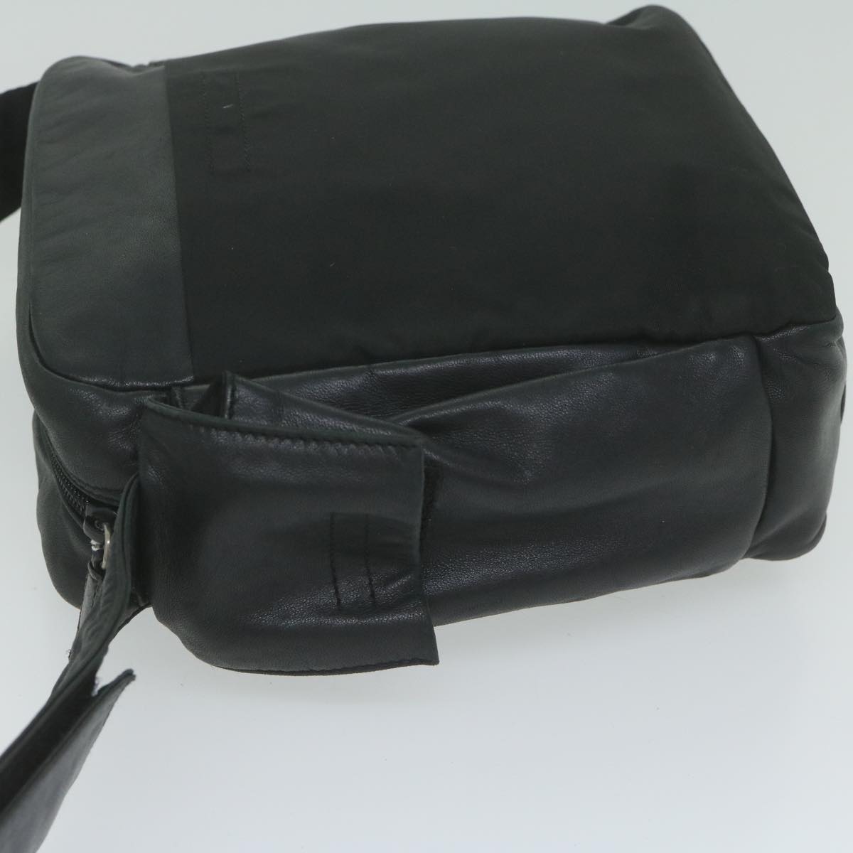 PRADA Shoulder Bag Leather nylon Black ep2668