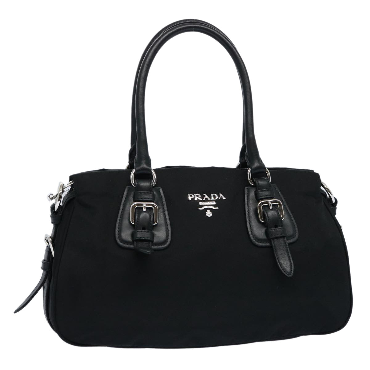 PRADA Hand Bag Nylon Black ep2755