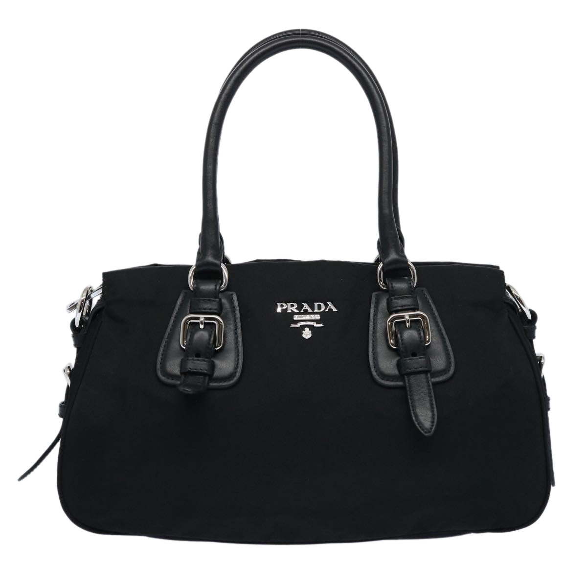 PRADA Hand Bag Nylon Black ep2755