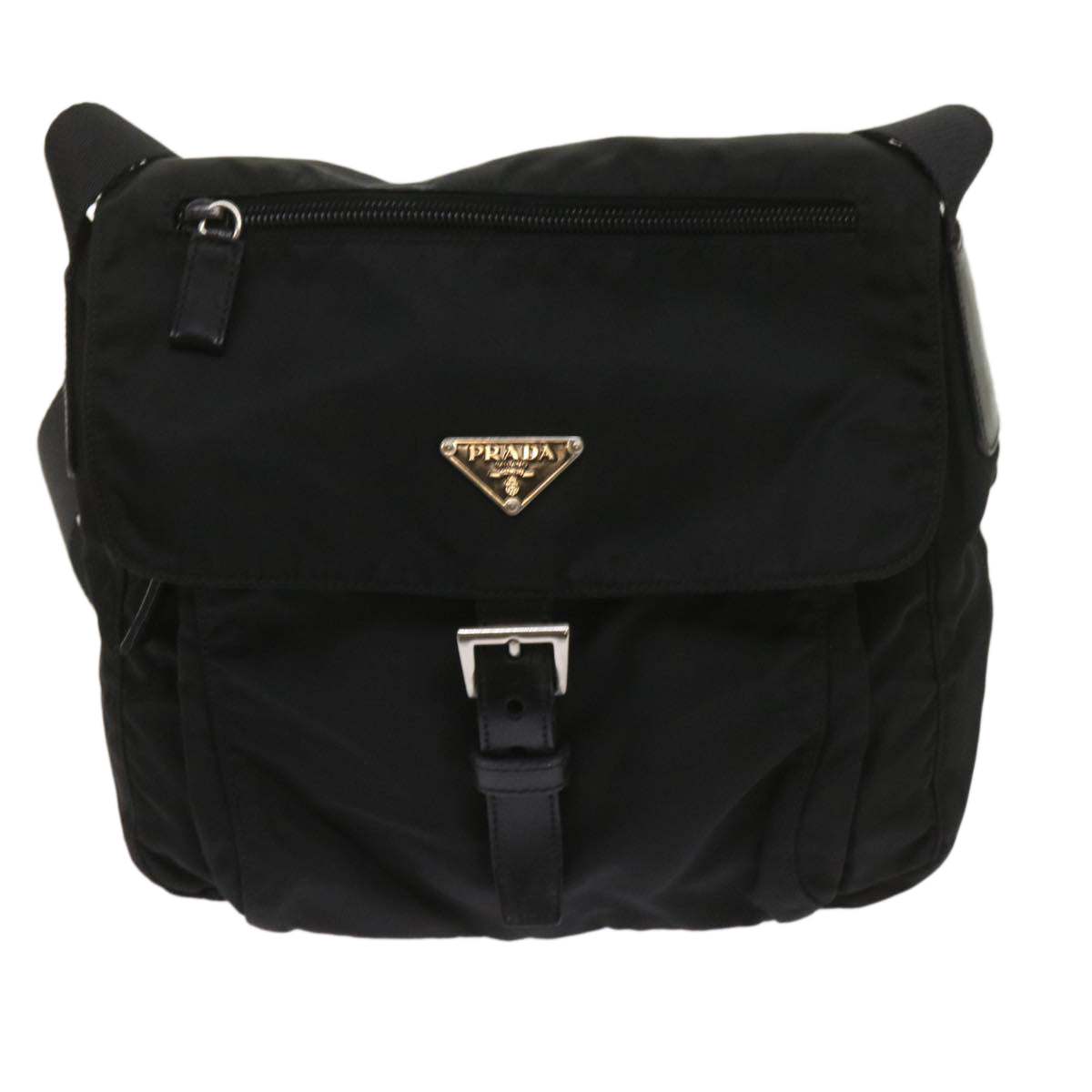 PRADA Shoulder Bag Nylon Black ep2998