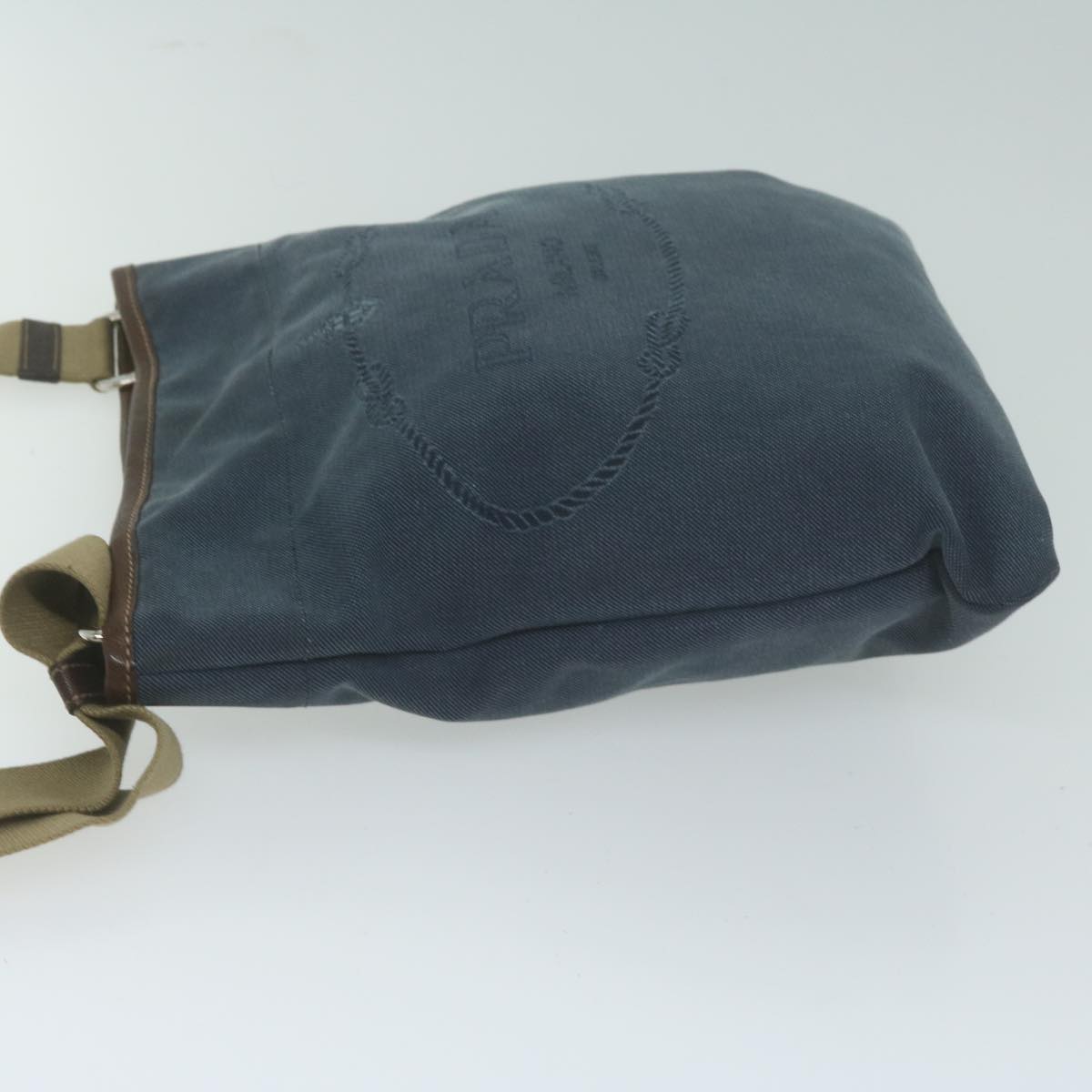 PRADA Shoulder Bag Canvas Navy ep3115
